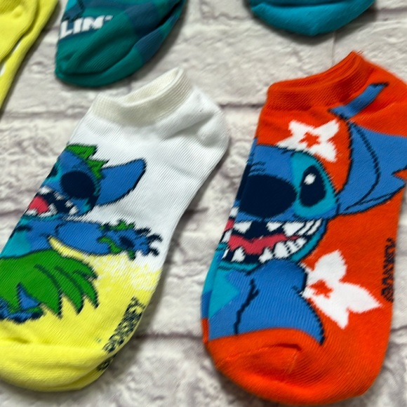 Disney stitch women’s/kids socks low ankle socks 5 pairs NEW - Picture 2 of 5